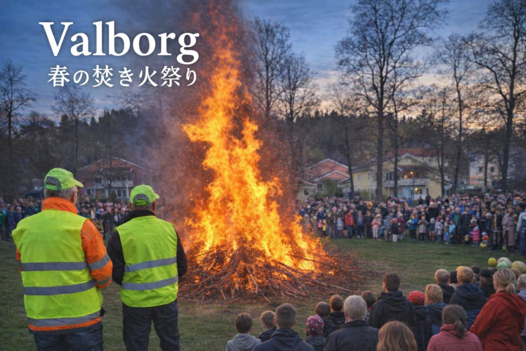 スウェーデン Valborg 子育て の視点で迎えた郊外の焚き火イベント